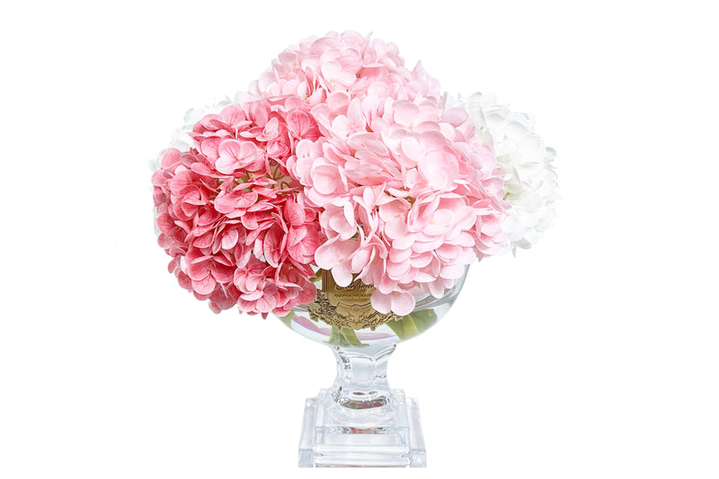 Provence Hydrangea Bouquet - Medium Mixed Pink & Gold