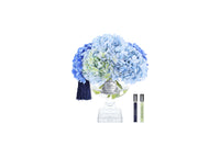NEW Cote Noire Provence Hydrangea Bouquet - Medium Mixed Blue & Silver - PHB03M