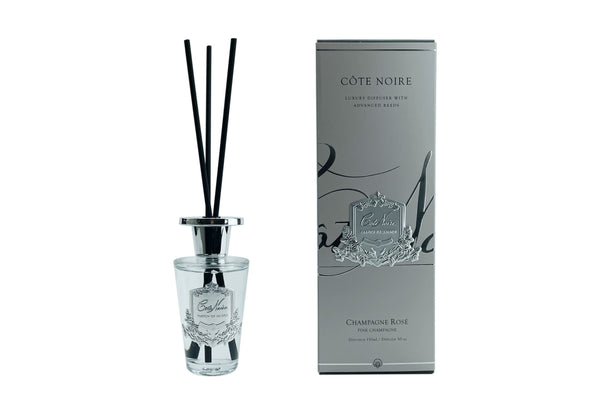 Côte Noire 150ml Diffuser - Silver Badge - Pink Champagne  - GMDS15018