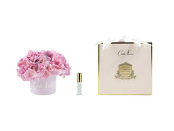 ** Clearance ** Cote Noire Perfumed Natural Touch Mauve Hydrangeas in pastel pink vase