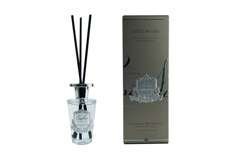 CLEARANCE - Côte Noire 150ml Diffuser - Silver Badge - Salted Butter Caramel - GMDS15002