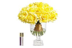 ** SAMPLE ** Cote Noire Versailles French Rose Bouquet - Yellow with Gold Badge - VRB08