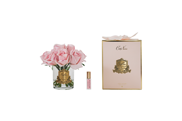 ** CLEARANCE **  Cote Noire Premium Rose Buds - Cherry Pink - Gold Badge
