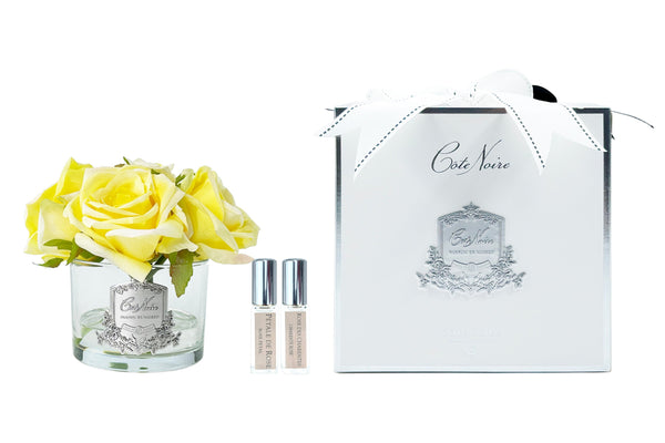 *NEW* Cote Noire Perfumed Natural Touch 5 Roses - Clear - Yellow- GMR68