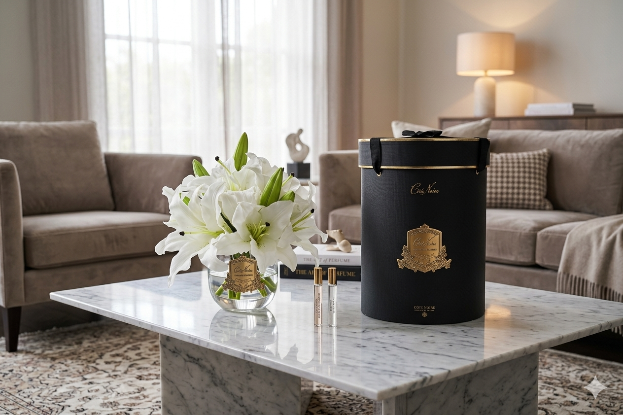 NEW Cote Noire - Heritage Lily Bouquet - White -LIL01
