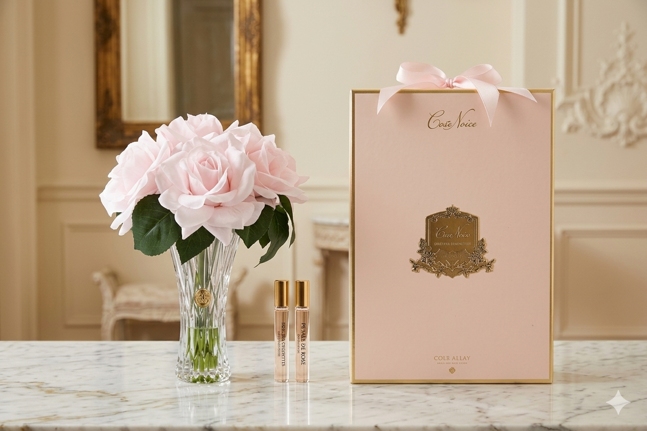 NEW - Cote Noire - Charente Seven Rose in French Pink - Gold/Pink Box - CH7R06