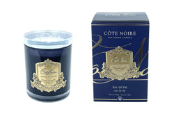 Cote Noire 450g Candle - Dark Vessel with Gold Badge  - Eau De Vie