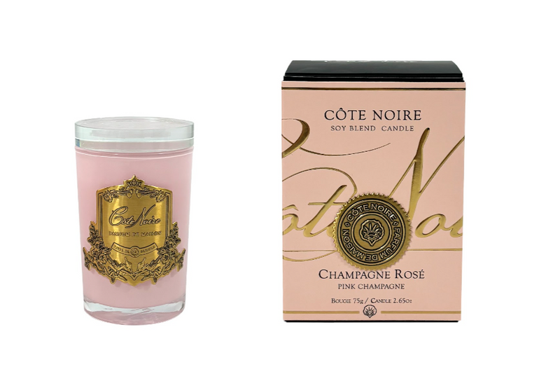 * Limited Edition Candle * PINK VESSEL 75g Candle in Pink Champagne with Crystal Glass lid