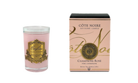 Cote Noire 75g Candle Pink Vessel with Gold Badge - Pink Champagne - CGG07518P