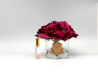 Côte Noire Perfumed Natural Touch 5 Roses LTD - Clear - Carmine Red - Burgundy Box - GMR90
