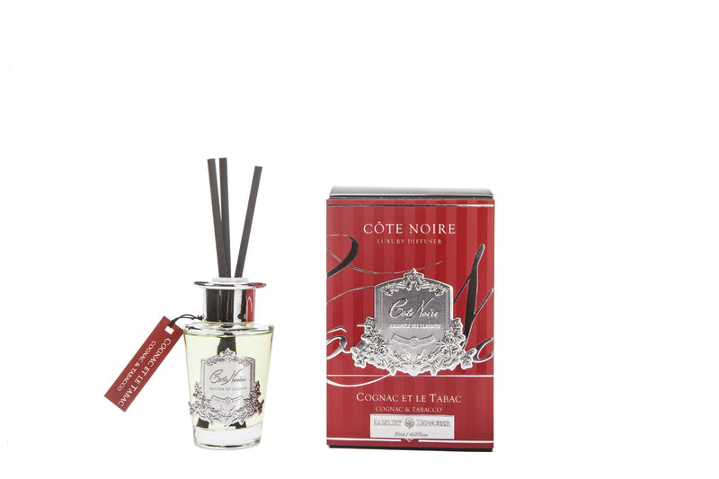Cote Noire 100ml Diffuser Set - Cognac & Tabacco - silver - GMSS15024