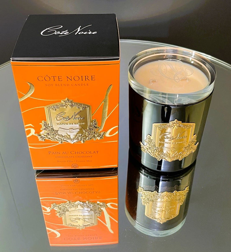 NEW Limited Edition Candle - Chocolate Croissant 450g Candle with Crystal Glass lid