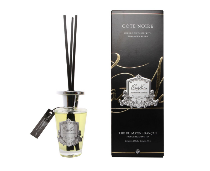 Côte Noire 150ml Diffuser Set - French Morning Tea - Silver - GMDS15001