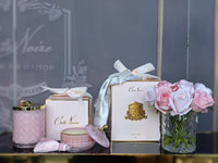 Cote Noire  Herringbone Flower - Mixed Rose Buds - Clear - HCF09