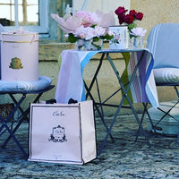 LARGE COTE NOIRE TOTE CARRY BAG - PINK & BLACK