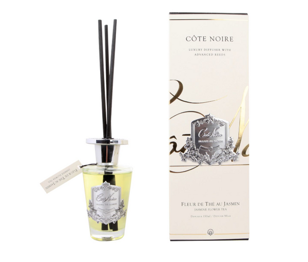 Côte Noire 150ml Diffuser Set - Jasmine Flower Tea - Silver - GMDS15020