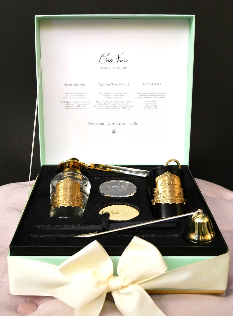 Luxury Gift set with candle snuffer and wick trimmer - Jade Tiffany Blue - Persian Lime - GFA03