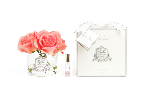 Côte Noire Perfumed Natural Touch 5 Roses - Clear - White Peach - GMR65