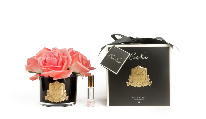 Côte Noire Perfumed Natural Touch 5 Roses - Black - White Peach - GMRB65