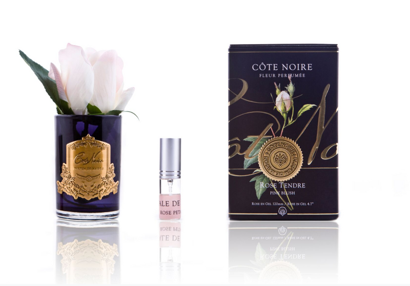 Côte Noire Perfumed Natural Touch Rose Bud - Black - Pink Blush - GMRB42