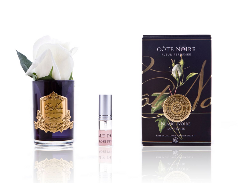 Côte Noire Perfumed Natural Touch Rose Bud - Black - Ivory White - GMRB41